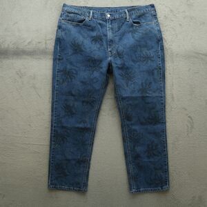 Levi's 541 Jeans Mens Size 40x30 Blue Floral Athletic Slightly Tapered Stretch